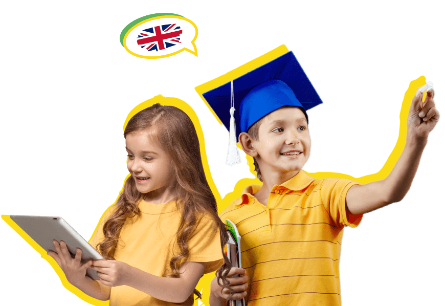 
															Діти вивчають англійську мову з інтересом